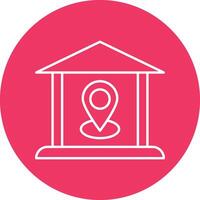 Site Map Line Circle Icon Design vector