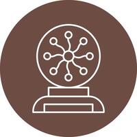 Plasma Ball Icon Design vector