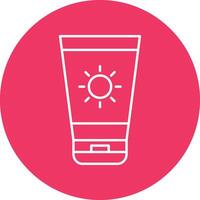 Sun Block Icon Design vector