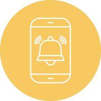 Vibration Line Circle Icon Design vector