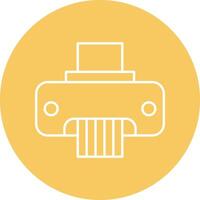 Paper Shredder Line Icon vector
