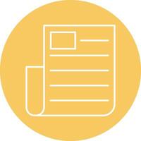 News Paper Line Icon vector