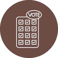 Election Line Circle Icon Design vector
