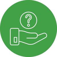How Line Circle Icon Design vector