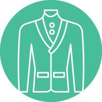 Tuxedo Line Circle Icon Design vector