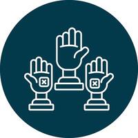 Absenteeism Line Circle Icon Design vector