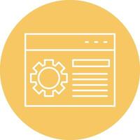 Application Line Circle Icon Design vector