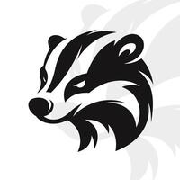 Badger logo on isolated background vector