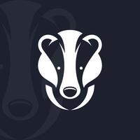 Badger logo on isolated background vector