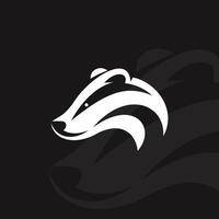 Badger logo on isolated background vector