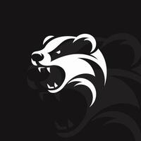 Badger logo on isolated background vector