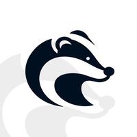 Badger logo on isolated background vector