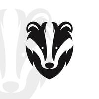 Badger logo on isolated background vector