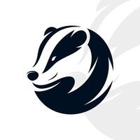 Badger logo on isolated background vector