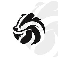 Badger logo on isolated background vector