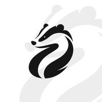 Badger logo on isolated background vector