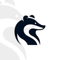 Badger logo on isolated background vector