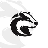Badger logo on isolated background vector