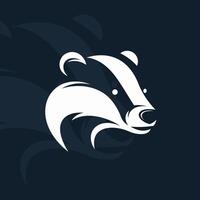 Badger logo on isolated background vector
