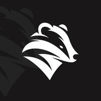 Badger logo on isolated background vector