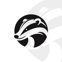 Badger logo on isolated background vector