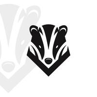 Badger logo on isolated background vector