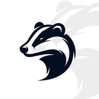 Badger logo on isolated background vector