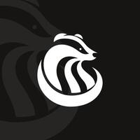 Badger logo on isolated background vector