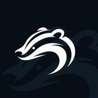 Badger logo on isolated background vector