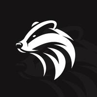 Badger logo on isolated background vector