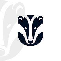 Badger logo on isolated background vector