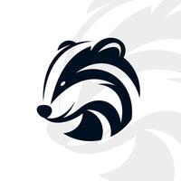 Badger logo on isolated background vector
