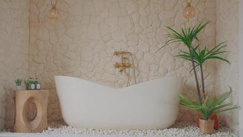 Modern Bathroom with Natural Elements video