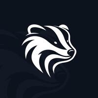 Badger logo on isolated background vector