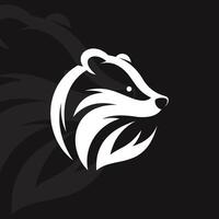 Badger logo on isolated background vector