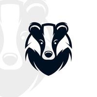 Badger logo on isolated background vector