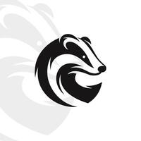 Badger logo on isolated background vector