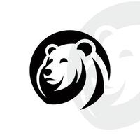 Bear logo on isolated background vector