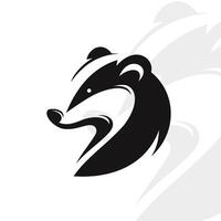 Badger logo on isolated background vector