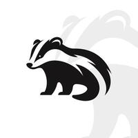 Badger logo on isolated background vector