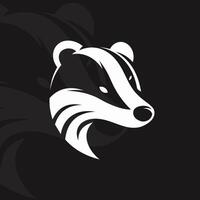 Badger logo on isolated background vector