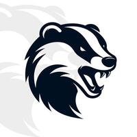 Badger logo on isolated background vector