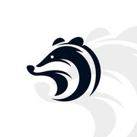 Badger logo on isolated background vector