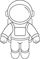 Astronaut in Space Suit vector