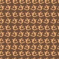 Traditional Indonesian Batik pattern in a seamless design,showcasing intricate and elegant motifs. vector