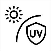 sun protection in flat design style vector