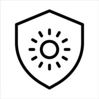 uv protection in flat design style vector