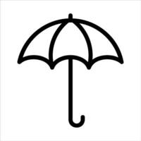 umbrella in flat design style vector