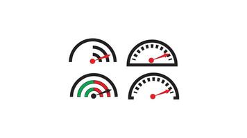 Variations of Speedometer Designs vector