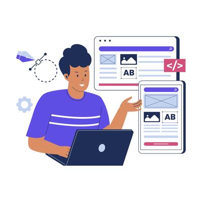 Responsive web design illustration concept